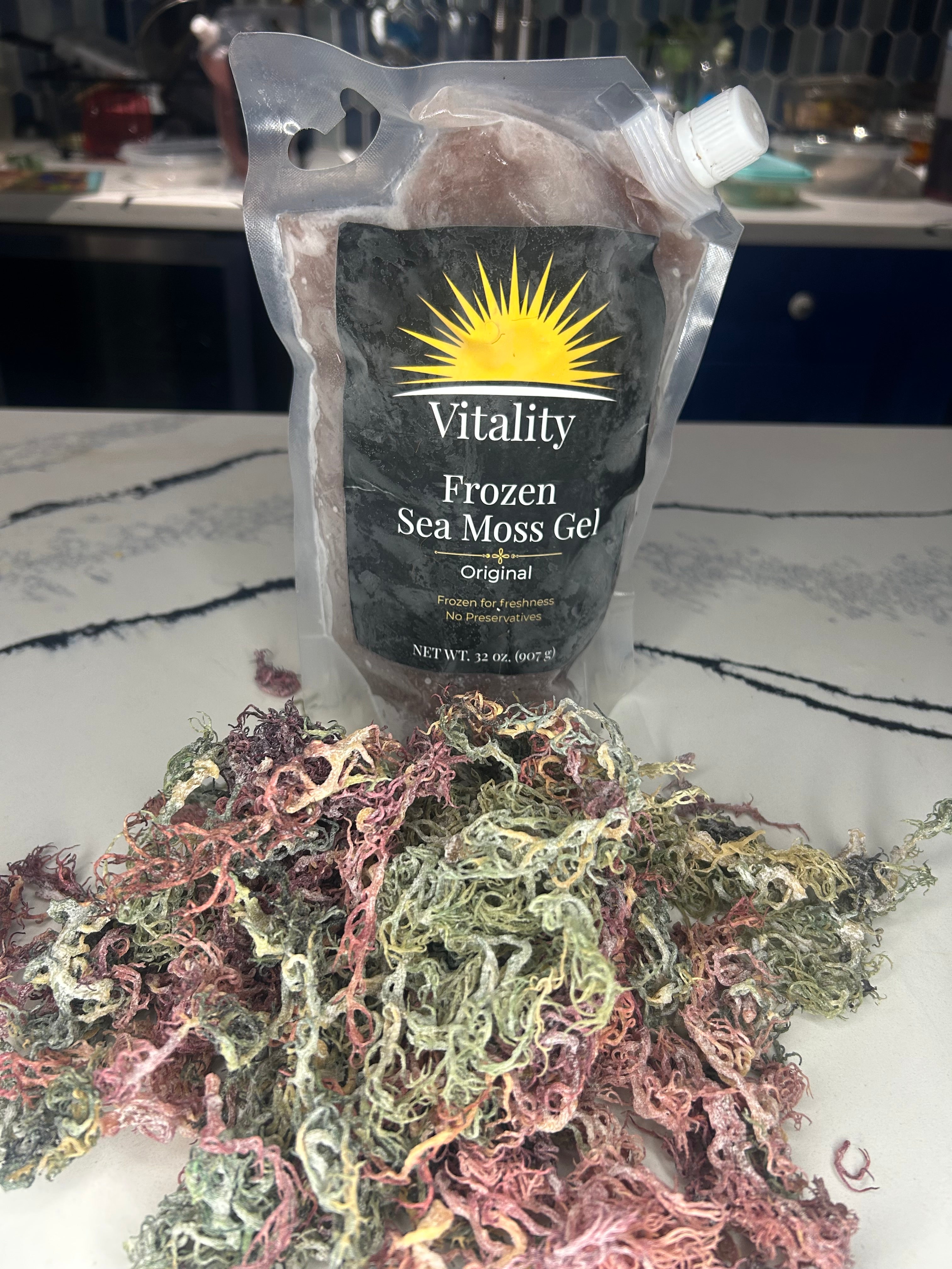 Wildcrafted Frozen Sea Moss Gel — 32oz Pouch