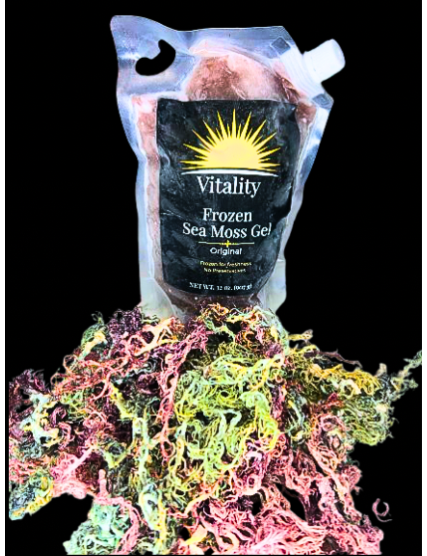 Wildcrafted Frozen Sea Moss Gel — 32oz Pouch